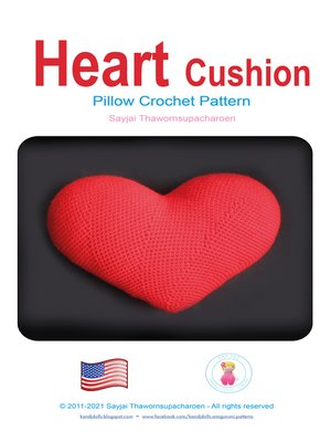 cover image of Heart Cushion Pillow Crochet Pattern